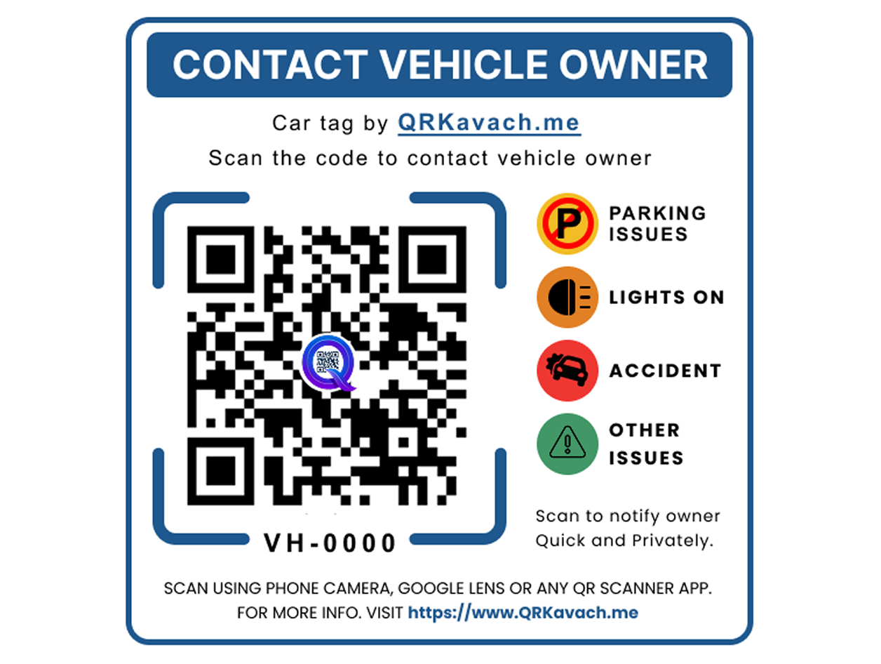 White - Car Stickers - 2 Sticker |1 Front + 1 Back | 7.5 CM X 7.5 CM